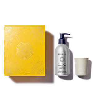 Дуэт из жидкого мыла и свечи